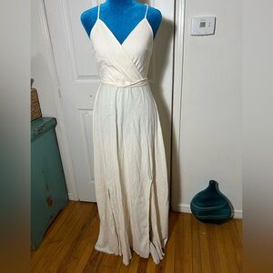 AYA Sacred Wear Linen Maxi Dress Women’s Small